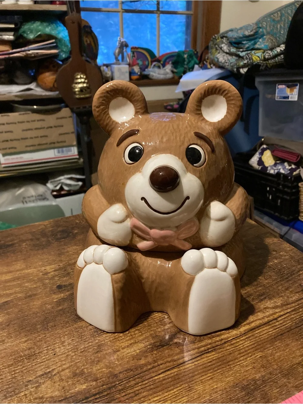 Vintage Treasure Craft bear cookie jar